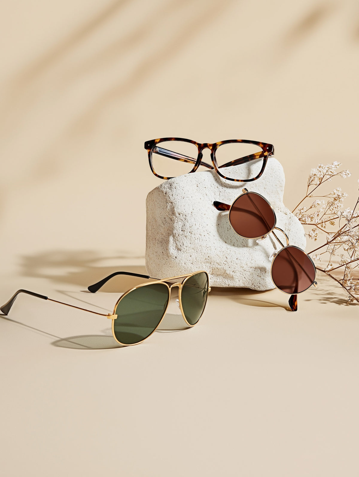 Round Metal Frame Sunglasses-2