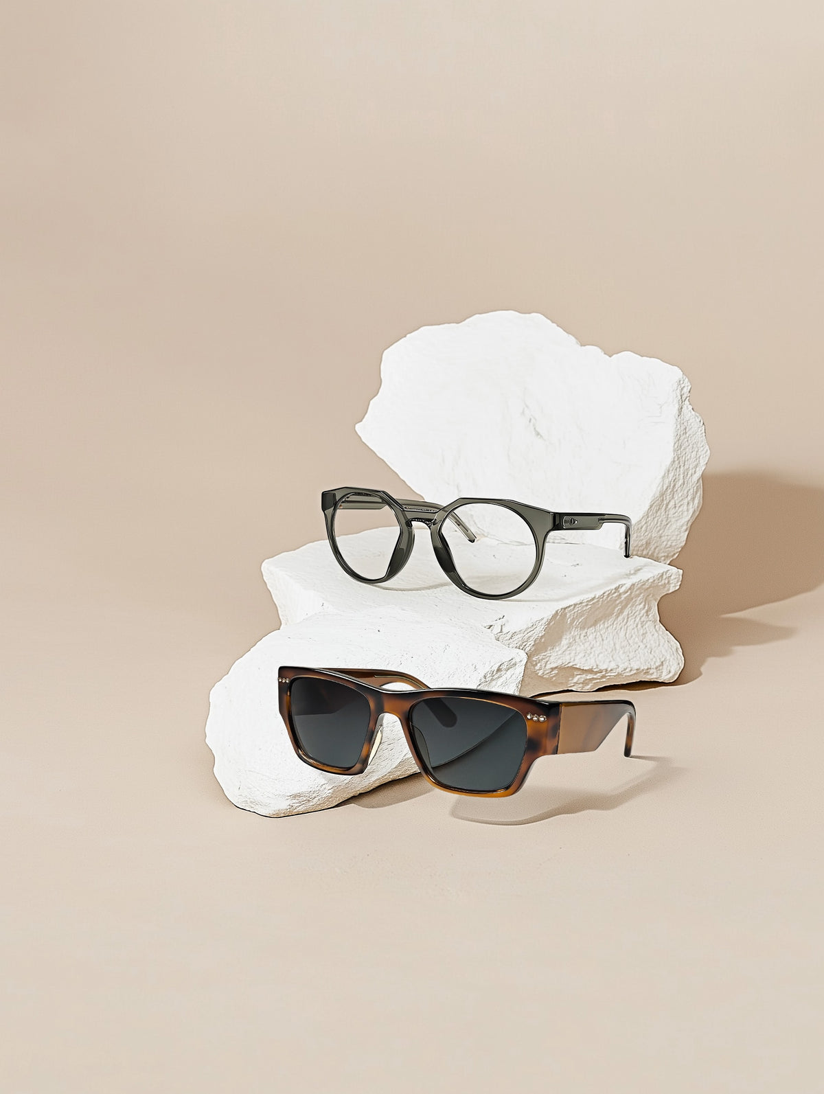 Angular Frame Shield Glasses