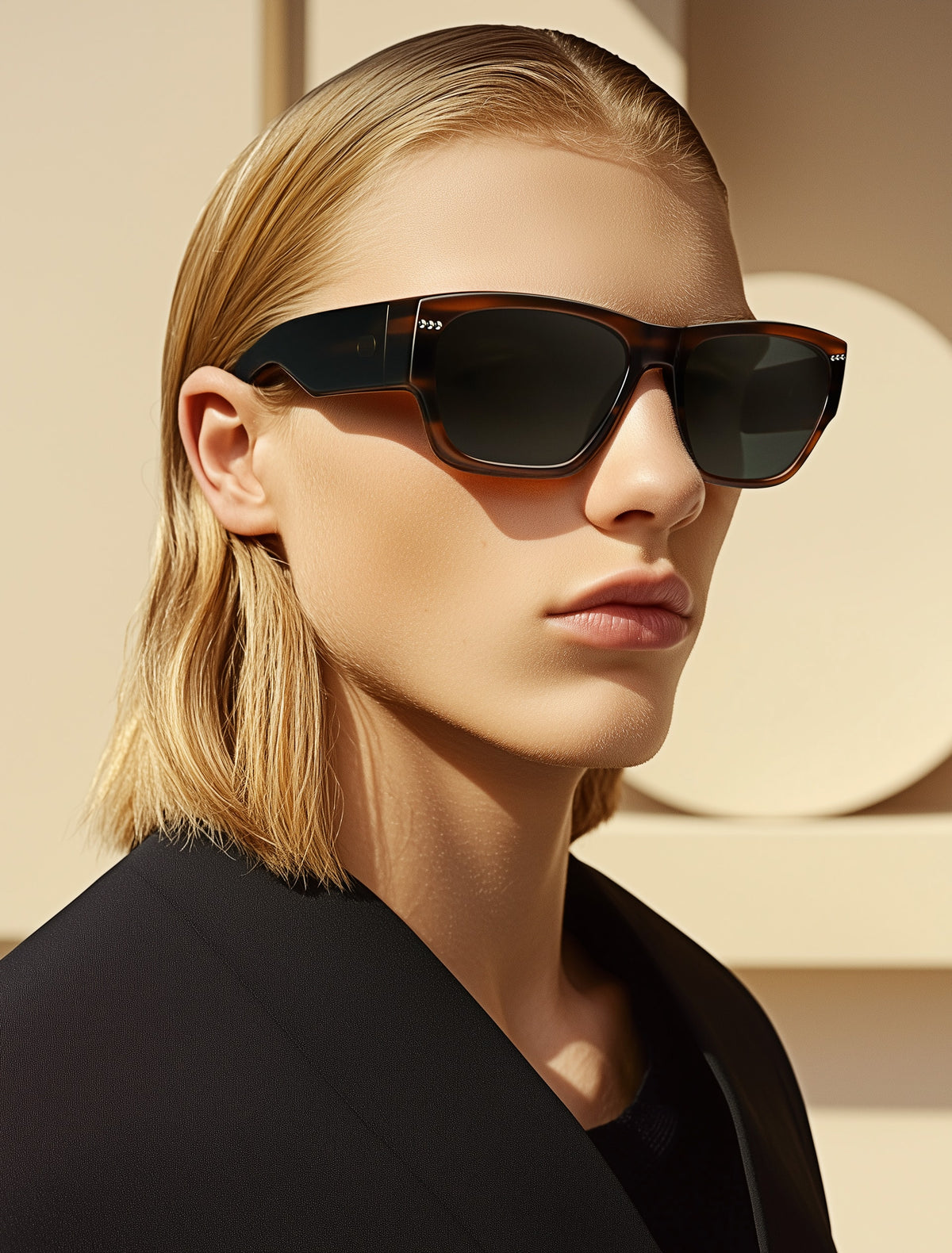 Angular Frame Shield Glasses-zoom-3