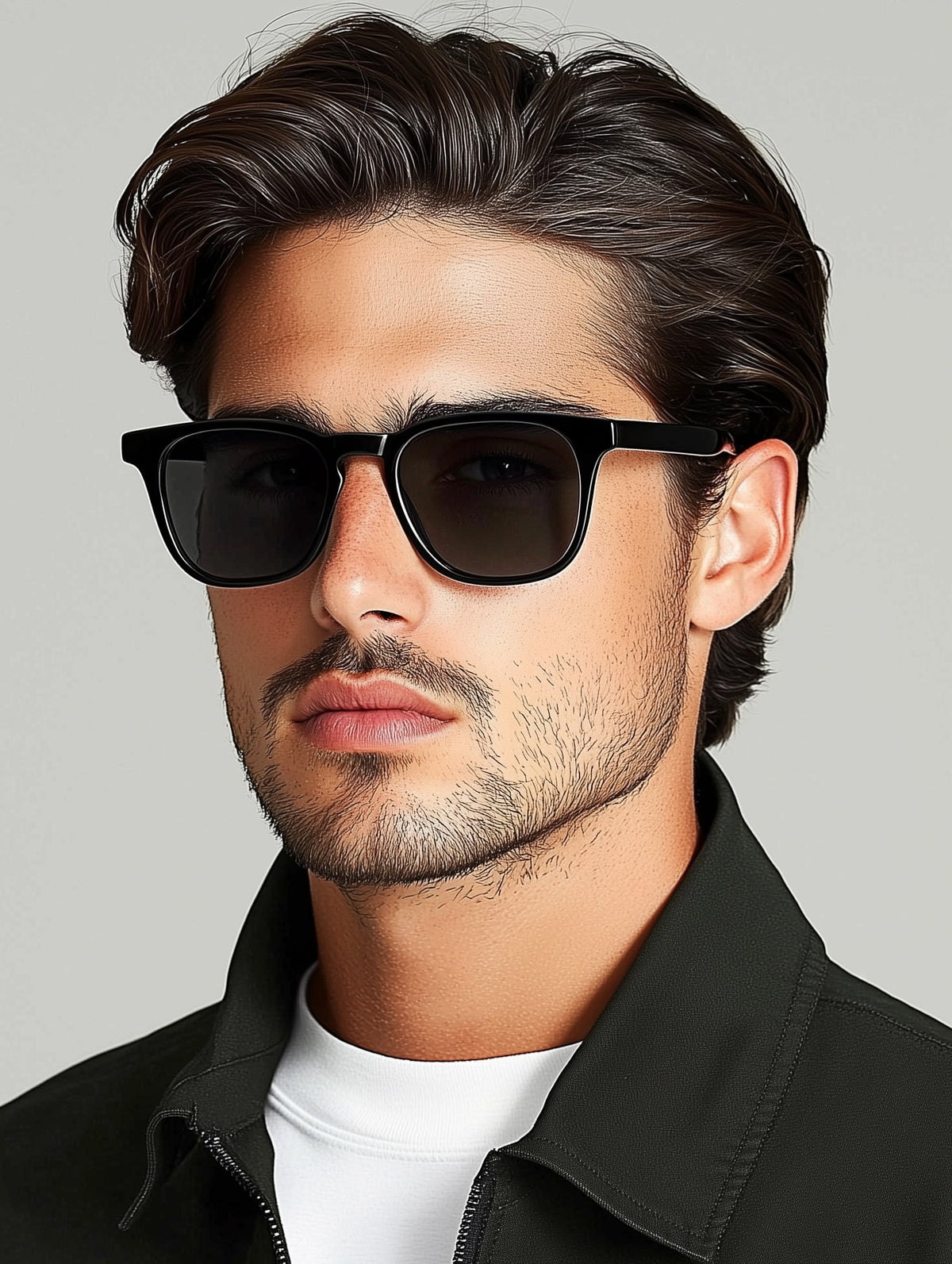 Square Frame Prescription Sunglasses-3