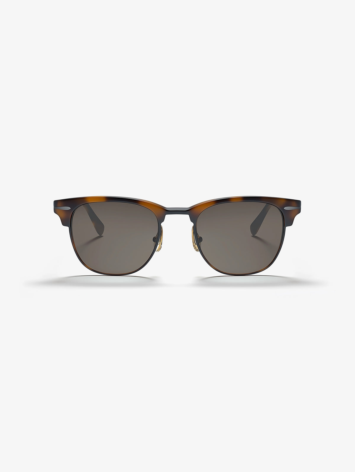 Half-Rim Clubmaster Style Sunglasses-zoom-1