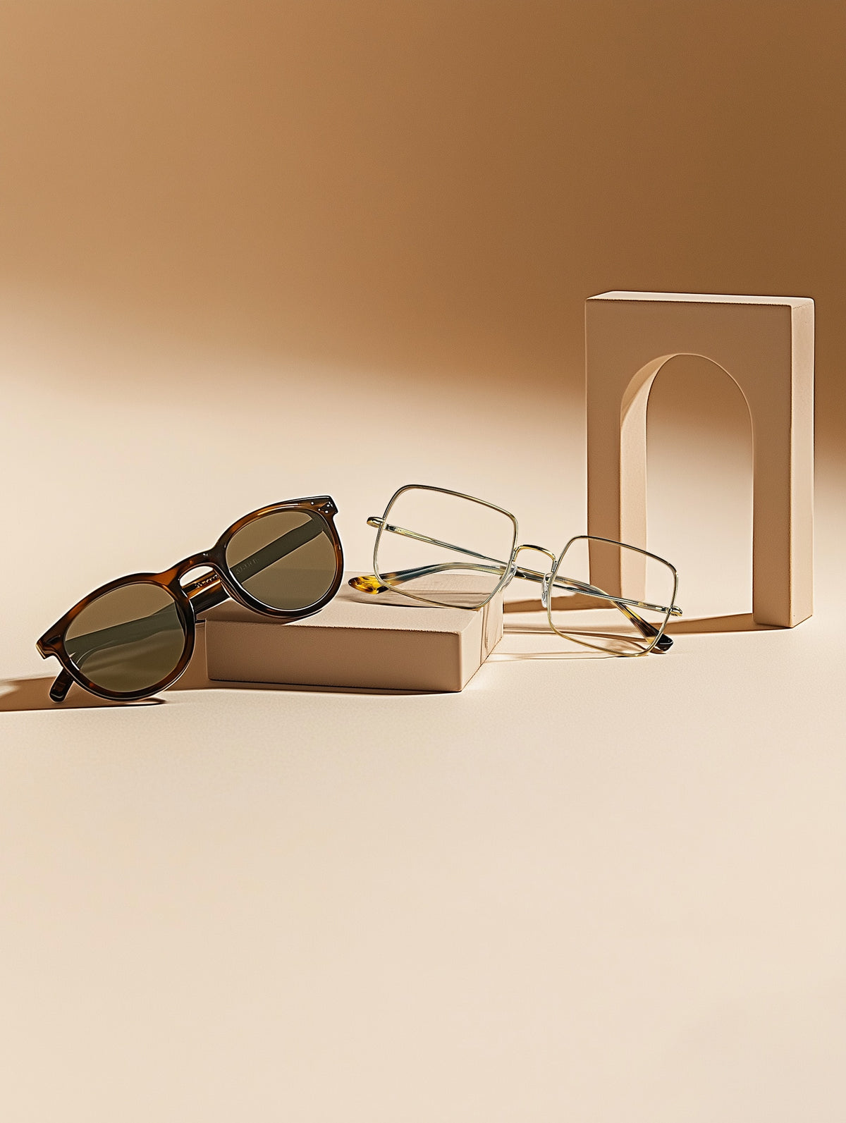 Metal Edge Square Glasses-3