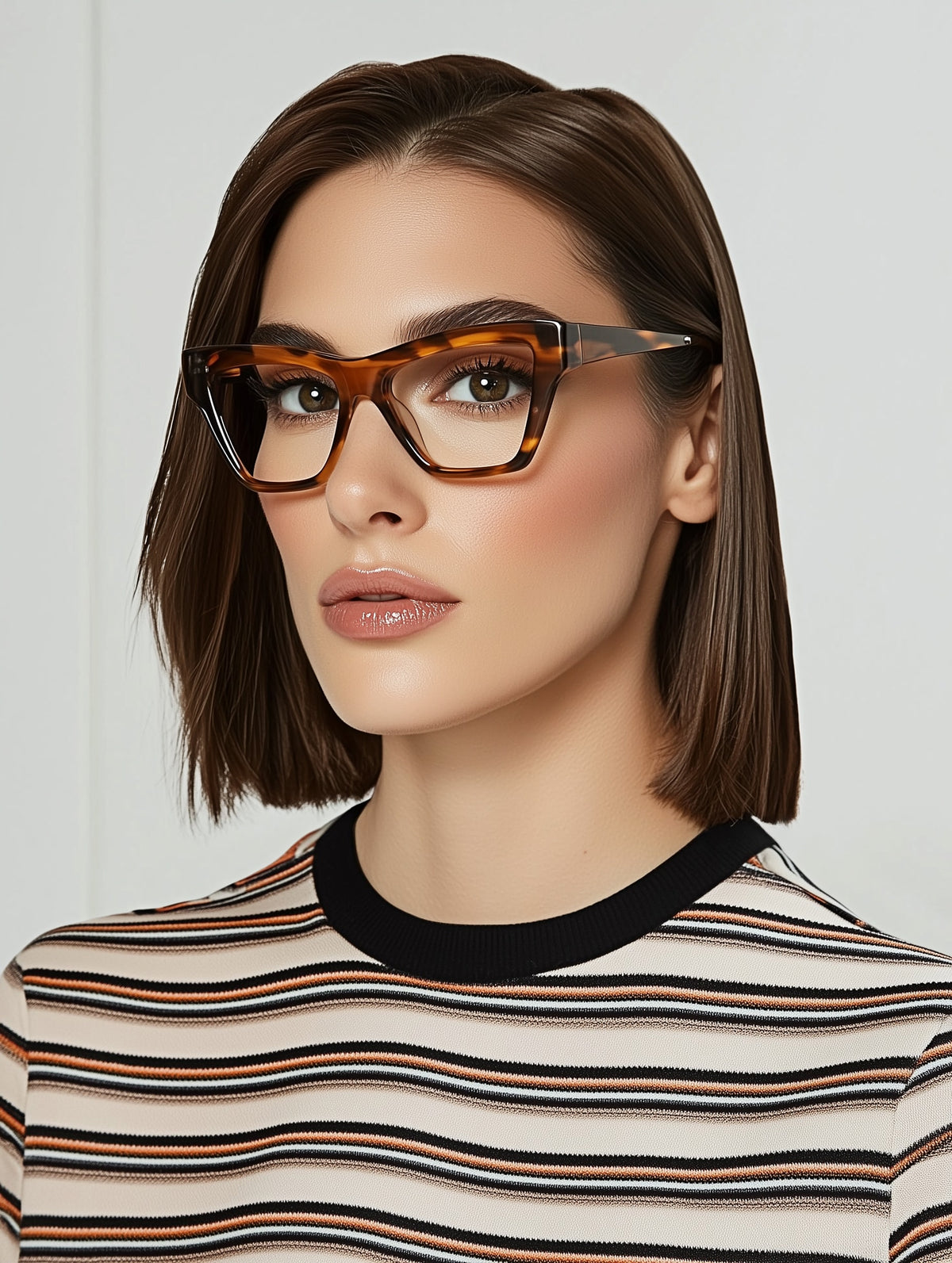 Bold Curve Cat-Eye Glasses-3