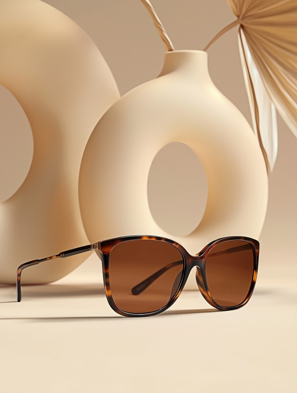 Wide Square Frame Sunglasses-zoom-2