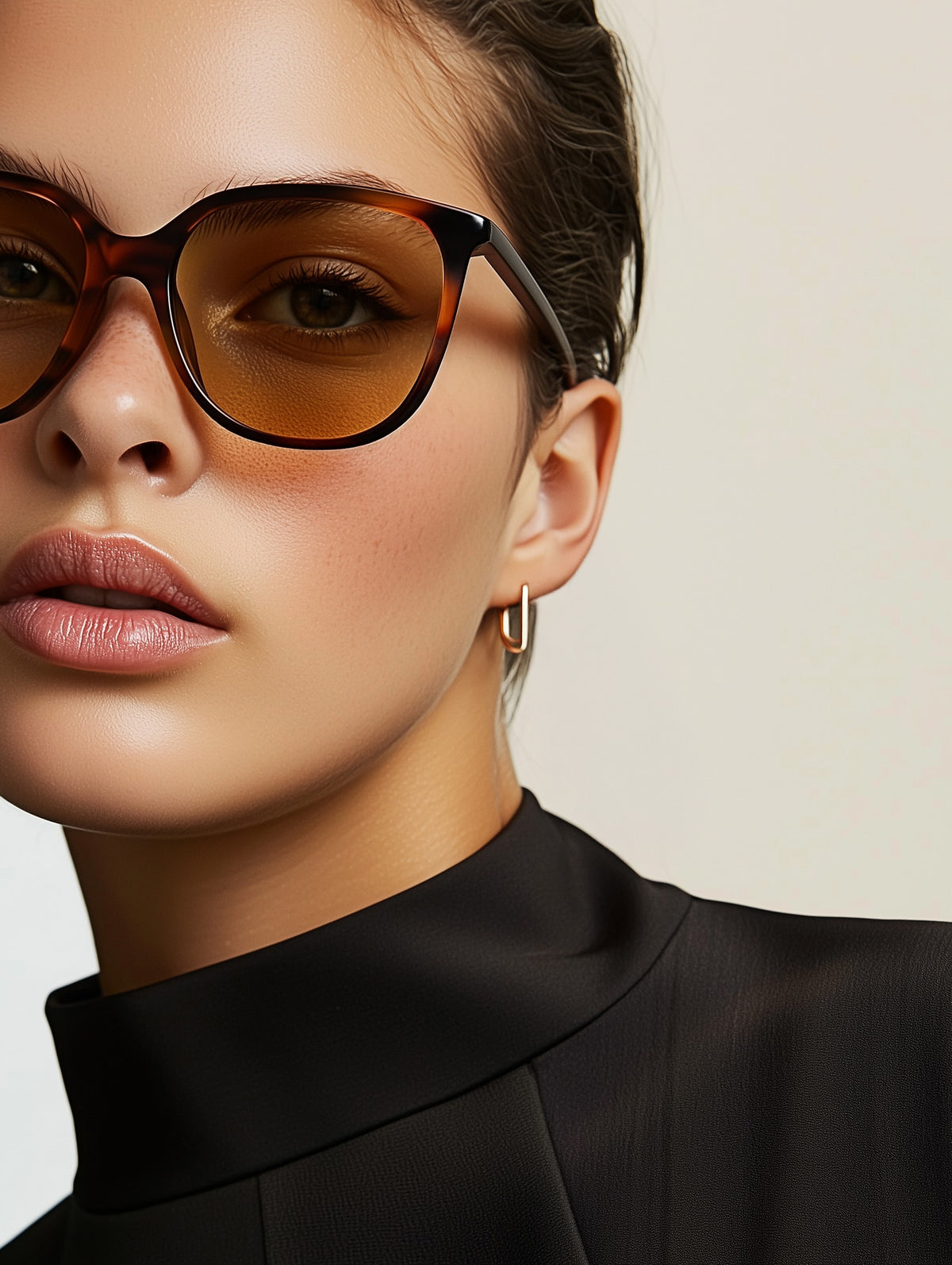 Wide Square Frame Sunglasses-zoom-3