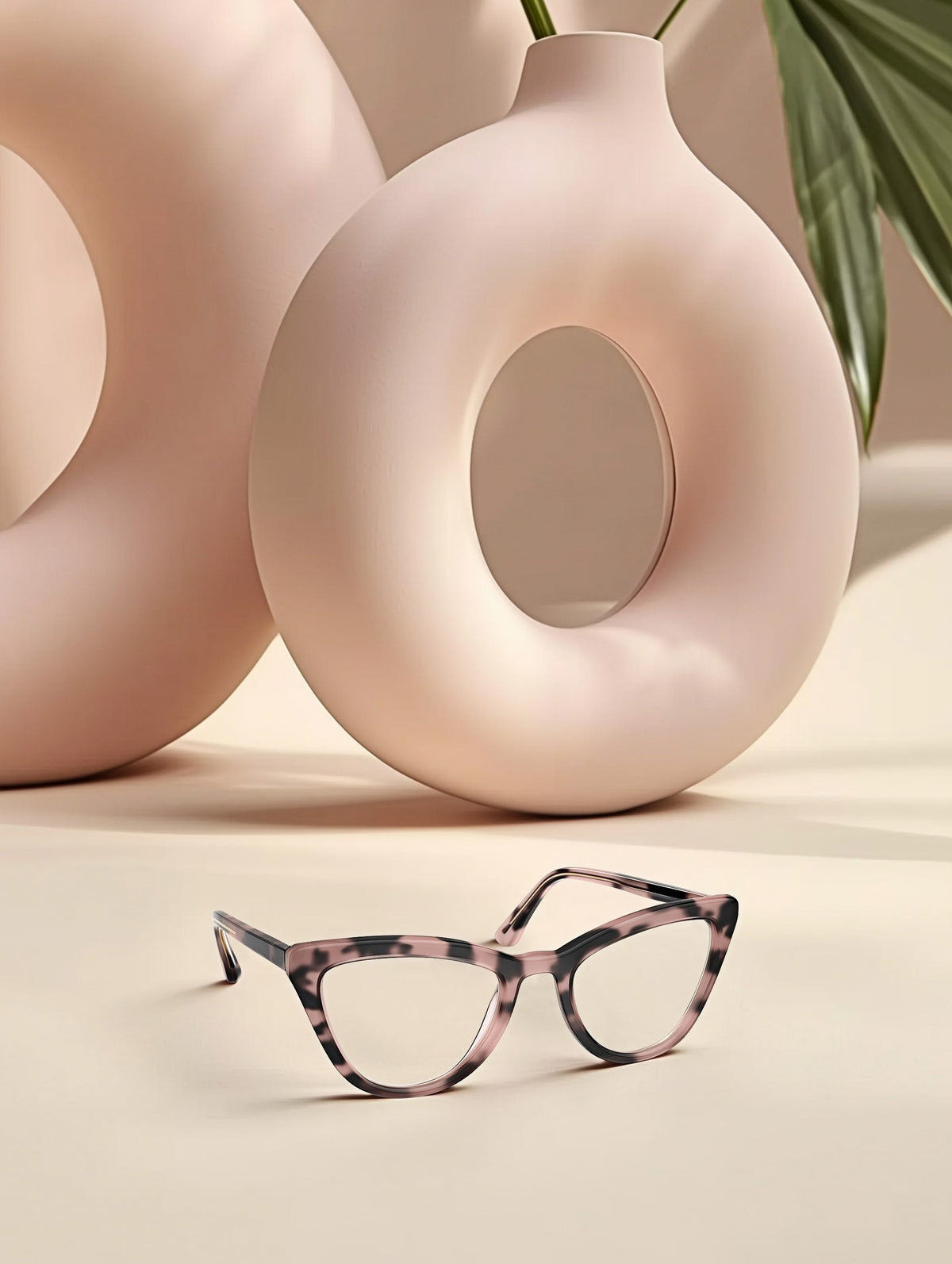 Sleek Wide Cat-Eye Frame