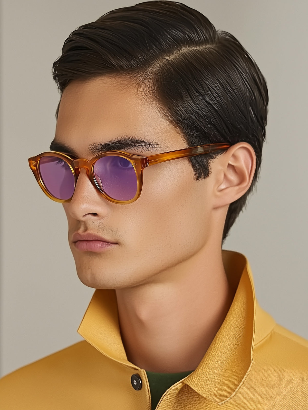 Round Gradient Prescription Sunglasses-zoom-4